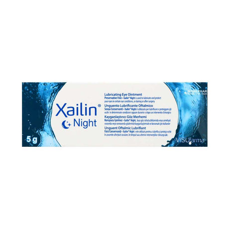 Xailin Night Lubricating Eye Ointment 5g – soothes and hydrates dry, irritated eyes