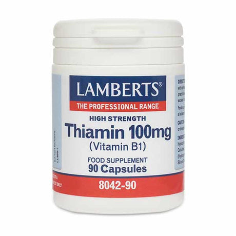 Lamberts Vitamin B1 Thiamin 100mg 90 Capsules – vitamin B for energy and nervous system support