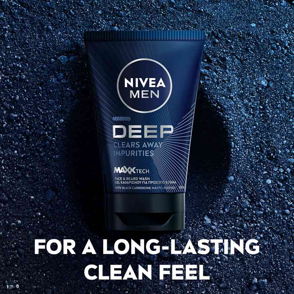 Nivea Men Deep Face and Beard Wash 100ml