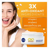 Nivea Q10 Energy Radiance Boost Day Cream SPF15