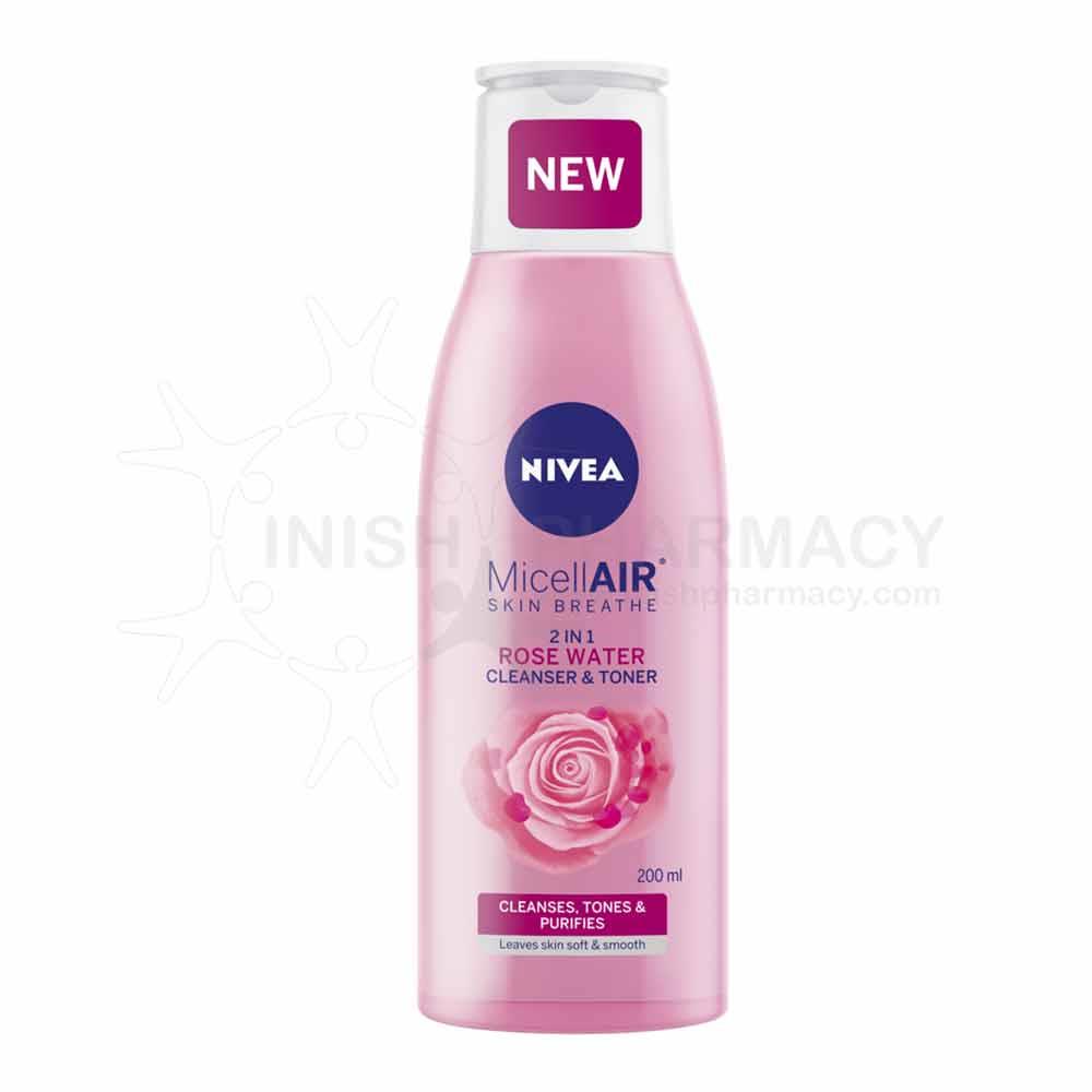 Nivea Rose Care Micellar 2 in 1 Cleanser & Toner 200ml