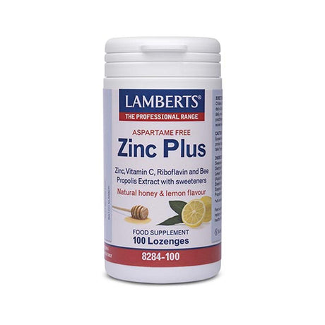 Lamberts Aspartame Free Zinc Plus 100 Lozenges – zinc to support the immune system and wound healing