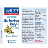 Lamberts Sea Buckthorn Berry Oil 1000mg 30 Capsules