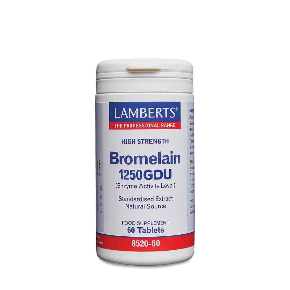 Lamberts High Strength Bromelain 1250GDU 60 Tabs