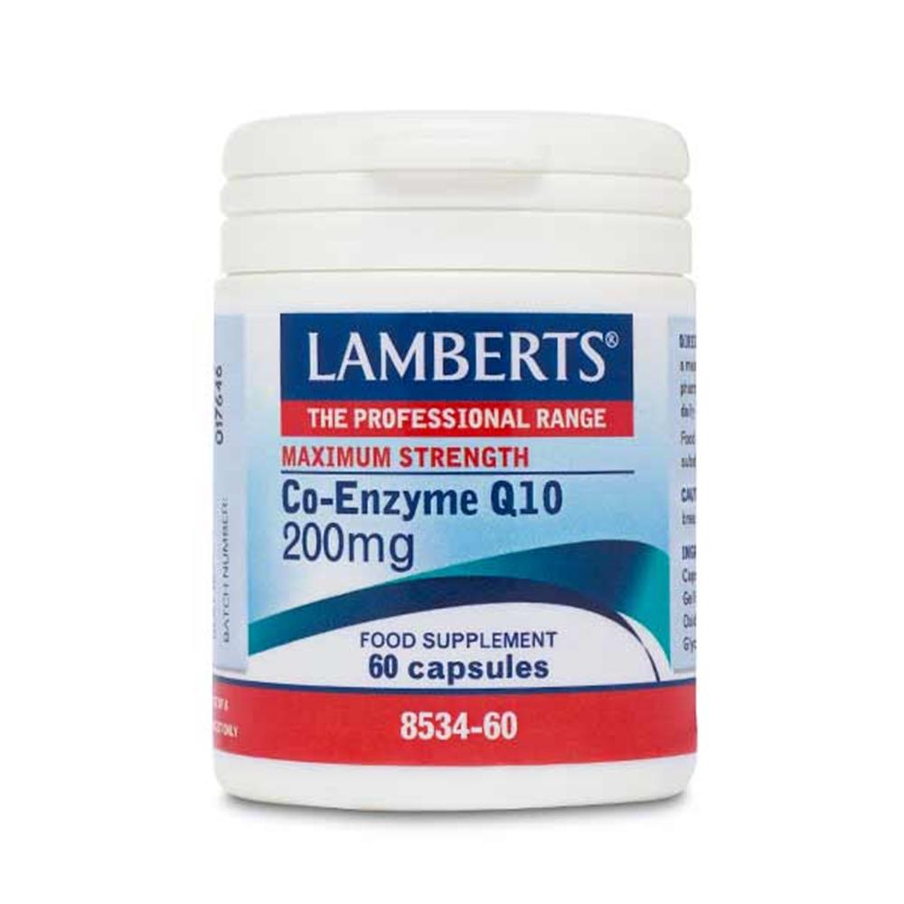 Lamberts Maximum Strength Co-Enzyme Q10 200mg 60 Caps