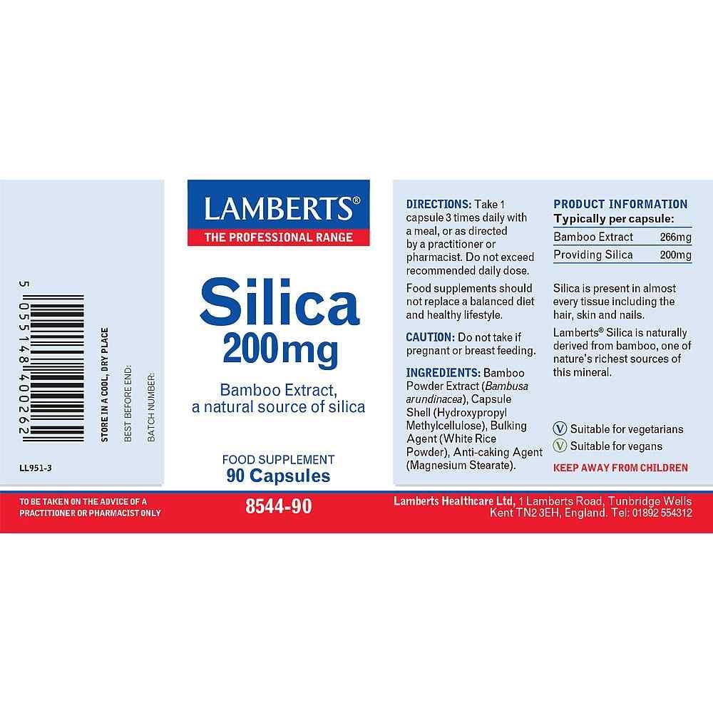 Lamberts Silica 200mg 90 Capsules