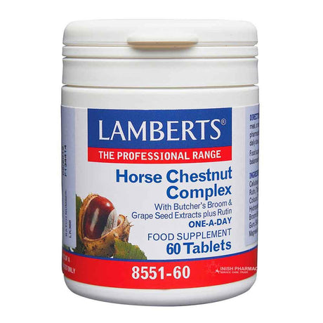 Lamberts Horse Chestnut Complex 60 Tablets – for joint mobility and bone strength support