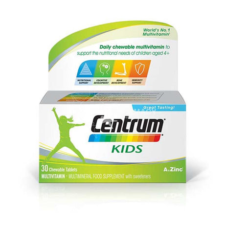 Centrum Kids Chewable Tablets 30 Pack – for growing children's nutritional needs