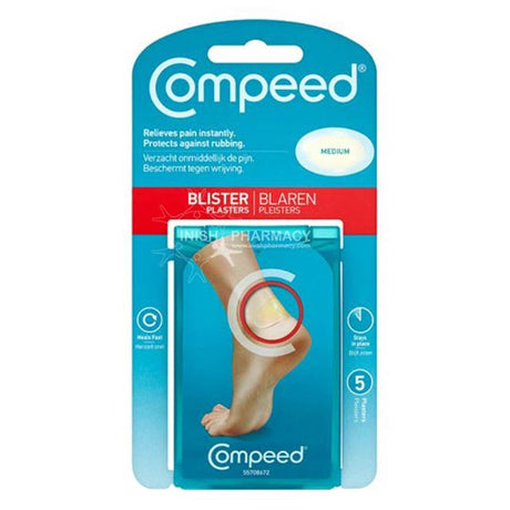 Compeed Blister Plasters Medium 5 Pack – protects and prevents blisters