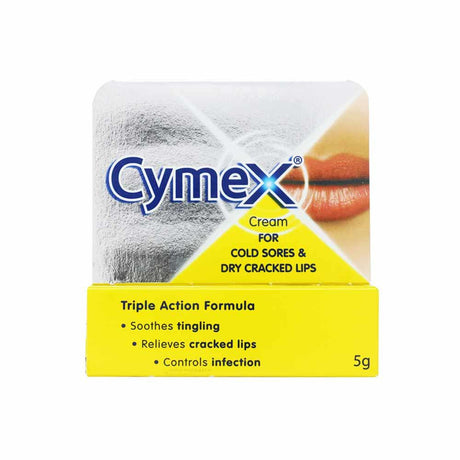 Cymex Cream For Cold Sores Dry Cracked Lips 5g – treats and heals cold sores fast