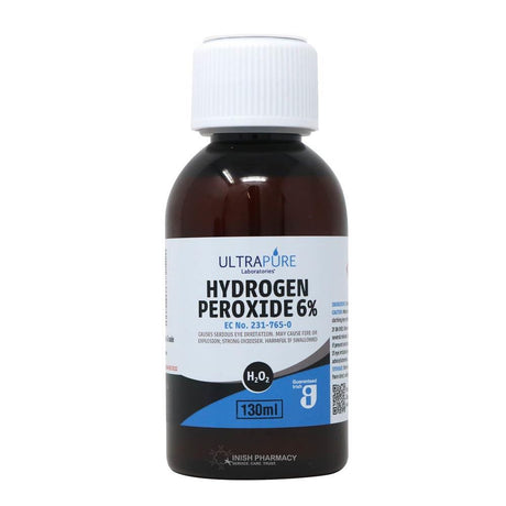 Ultrapure Hydrogen Peroxide 130ml – cleans and protects wounds