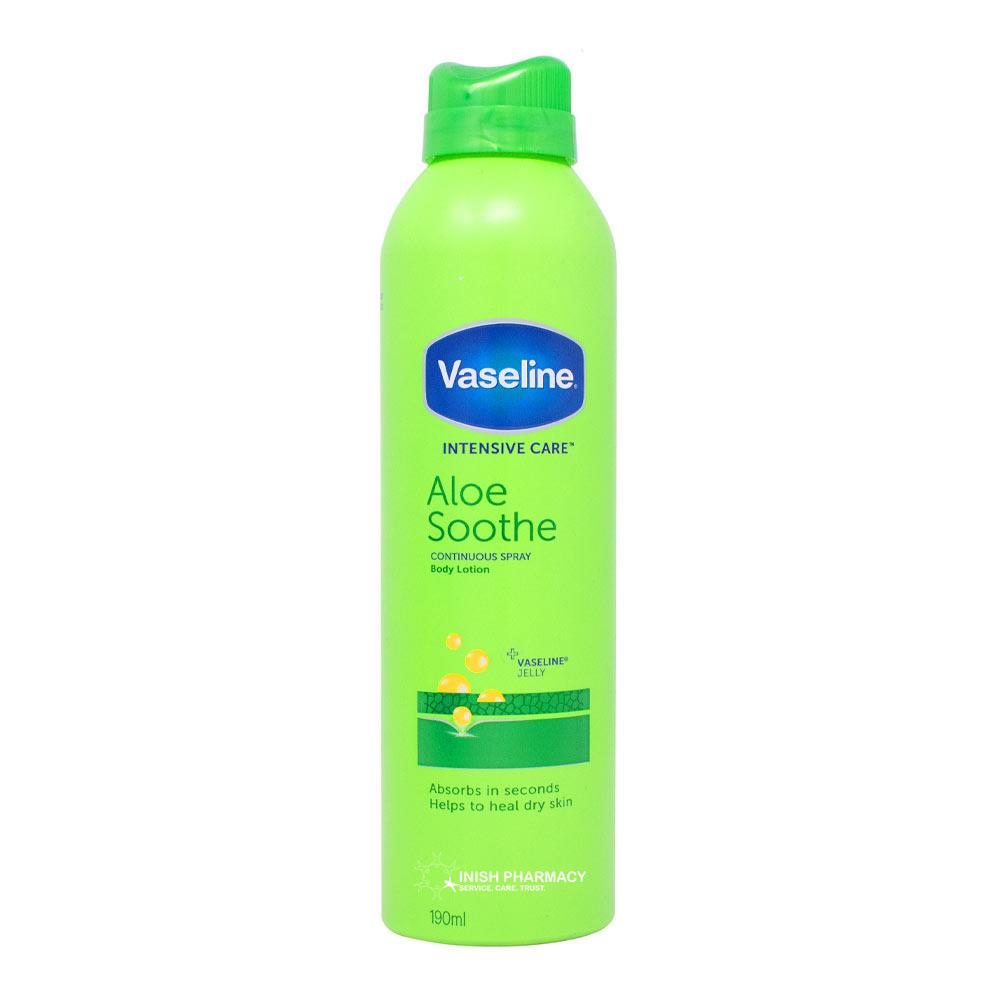 Vaseline Intensive Spray & Go Moisturiser Aloe Soothe 190ml