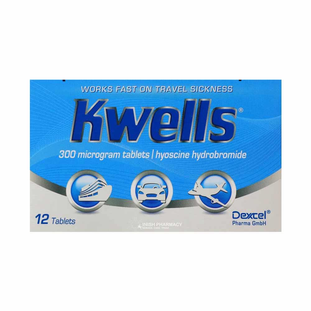 Kwells Hyoscine Travel Sickness Tablets 12 Pack