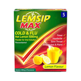 Lemsip Max Cold & Flu Hot Lemon 1000mg 5 Pack