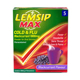 Lemsip Max Cold & Flu Blackcurrant 5 Pack