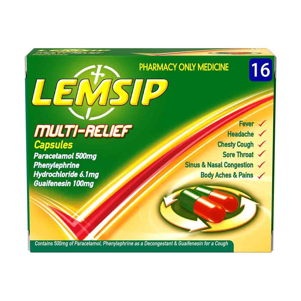 Lemsip Multi Relief Capsules 16 Pack