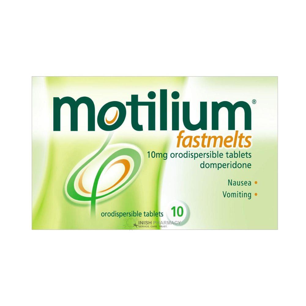 Motilium Fastmelts Domperidone 10mg Tablets For Nausea and Vomiting 10 Pack