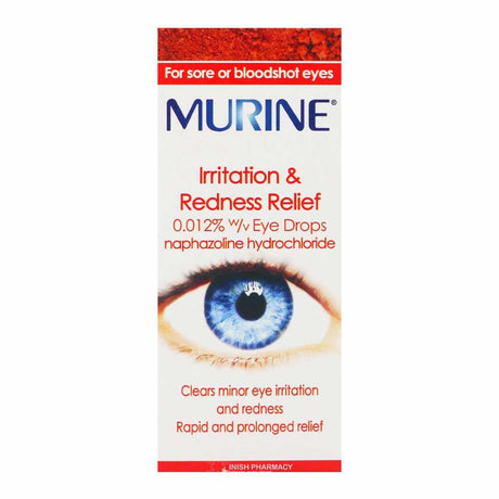 Murine Irritation & Redness Relief Eye Drops 10ml – soothes and hydrates dry, irritated eyes