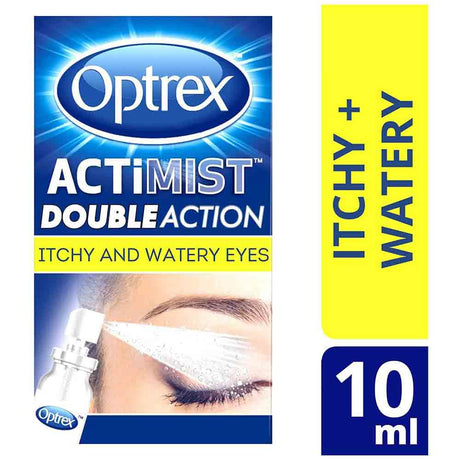 Optrex Actimist Double Action Spray for Itchy & Watery Eyes 10ml – soothes and relieves itchy, watery allergy eyes