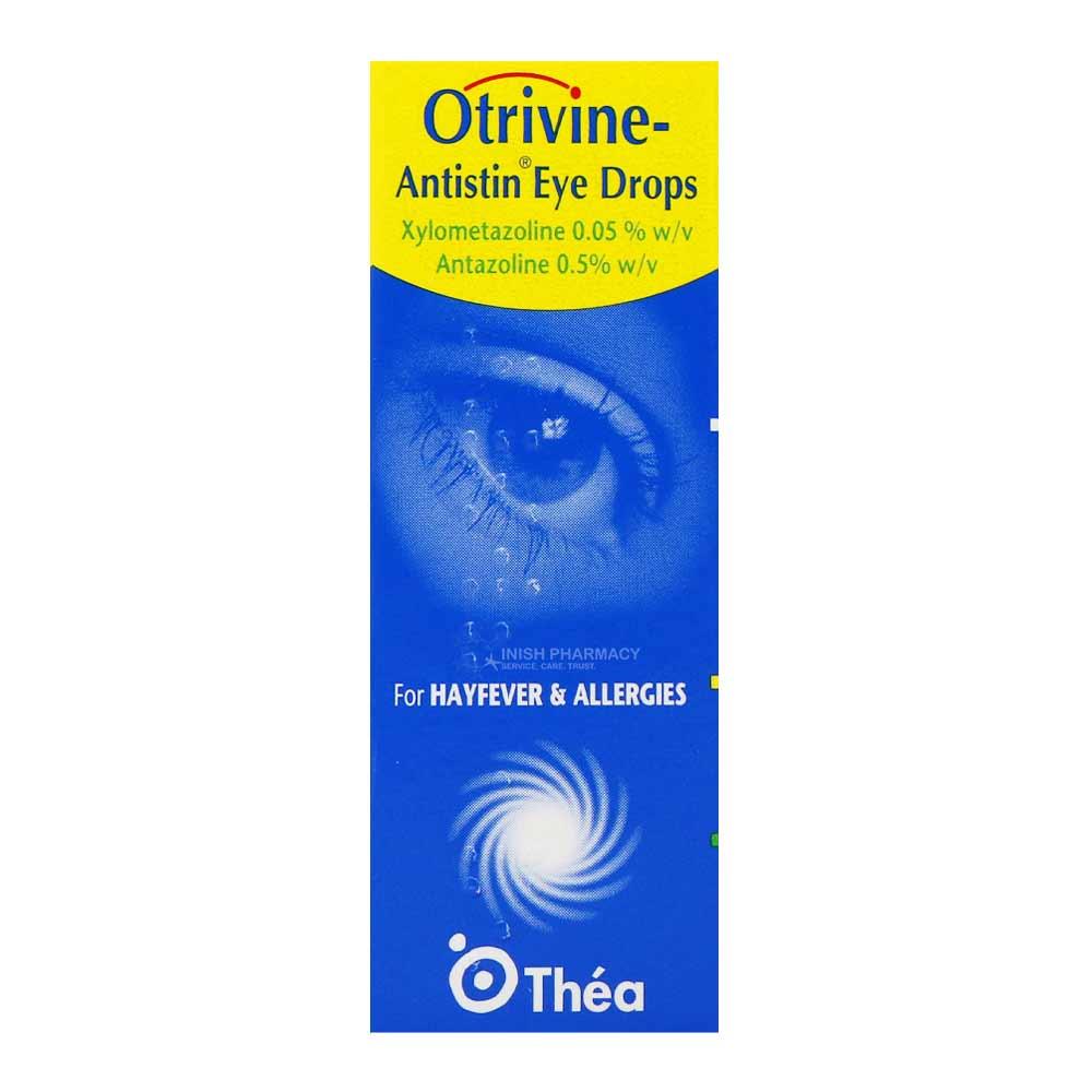 Otrivine Antistin Eye Drops For Hayfever & Allergies (Xylometazoline Antazoline) 10ml