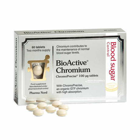 Pharma Nord BioActive Chromium 100mcg 60 Pack – to support healthy heart function