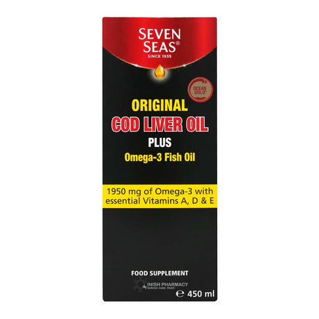 Seven Seas Cod Liver Oil 450ml – omega-3 fatty acids to support heart and brain health