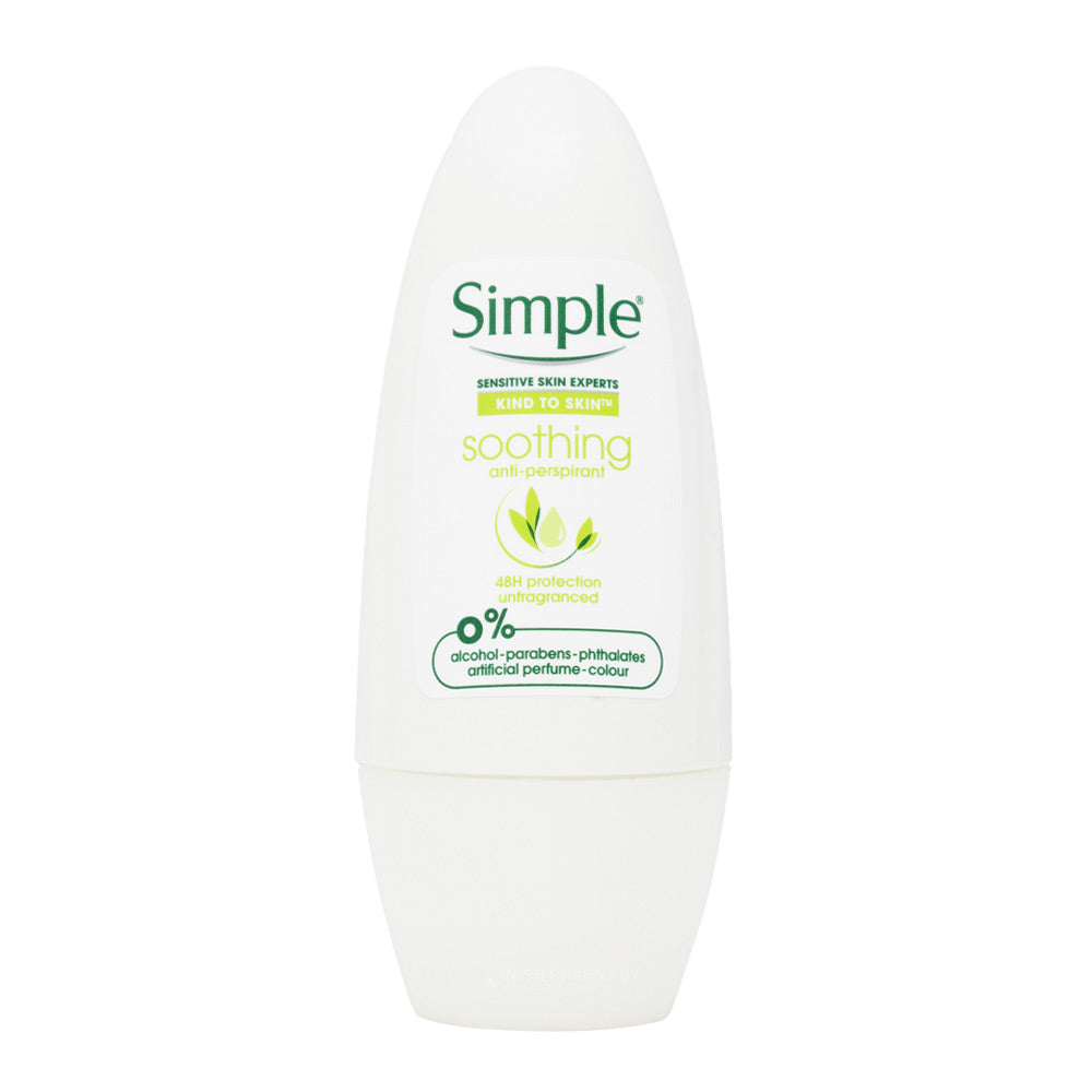 Simple Kind to Skin Soothing Roll on Anti-Perspirant 50ml