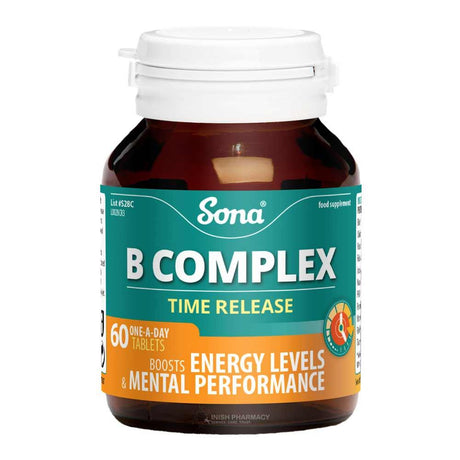 Sona Vitamin B Complex 60 Tablets – B vitamins for energy, nerve function and metabolism