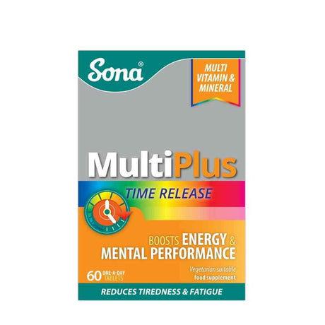 Sona Multiplus Time Release 60 Tablets – a daily multivitamin for complete nutritional support