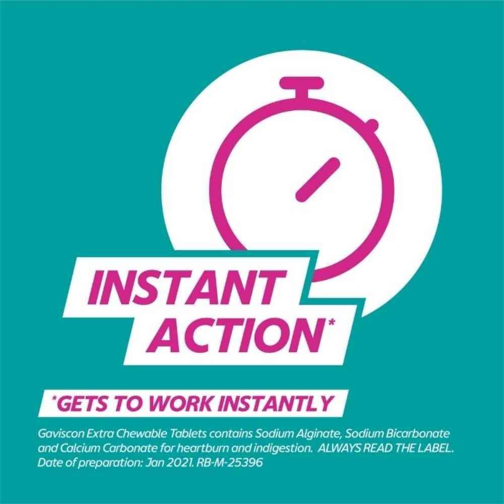 Gaviscon Extra Chewable Tablet Mint 48 Pack