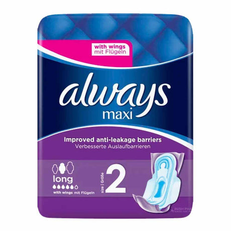 Always Maxi Long With Wings 12 Pack – for everyday women's health and wellbeing
