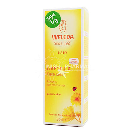 Weleda Baby Calendula Face Cream 50ml – a gentle, skin-safe essential for baby care