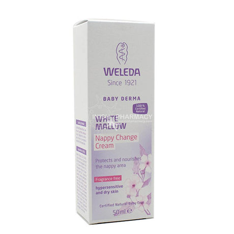Weleda Baby Derma White Mallow Nappy Change Cream 50ml – a gentle, skin-safe essential for baby care