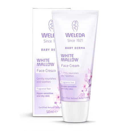 Weleda Baby Derma White Mallow Face Cream 50ml – a gentle, skin-safe essential for baby care