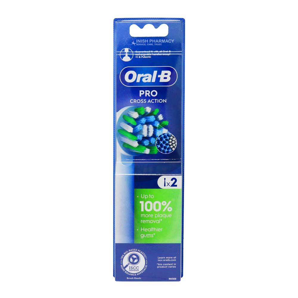 Oral B Pro Cross Action Electric Brush Heads 2 Pack