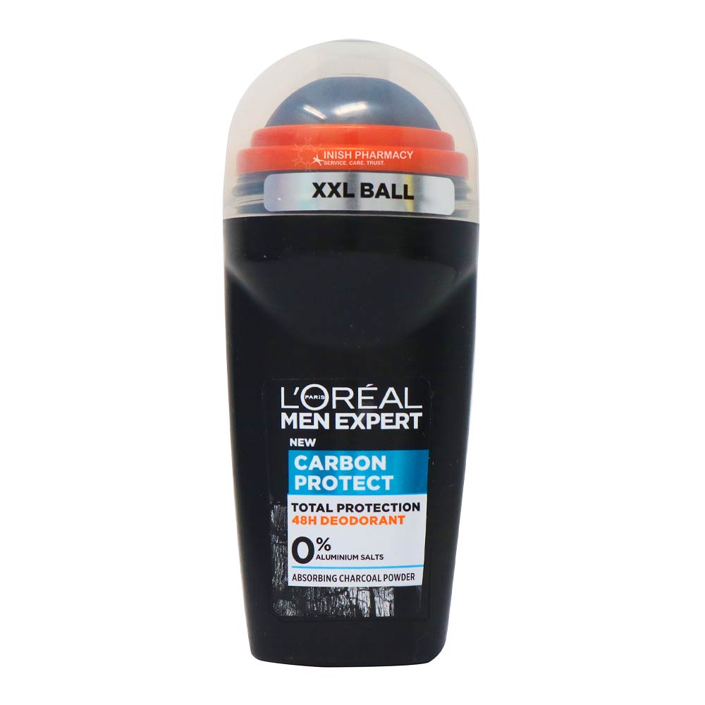 L'Oreal Men Expert Carbon Protect 0% 48hr Deodorant Roll-On 50ml