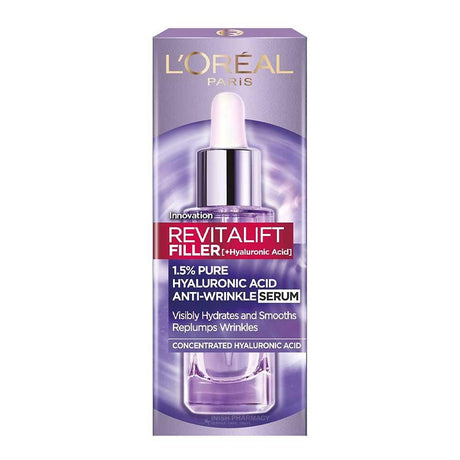 L'Oreal Revitalift Filler 1.5% Hyaluronic Acid Anti-Wrinkle Serum 30ml – for healthy, well-nourished hair