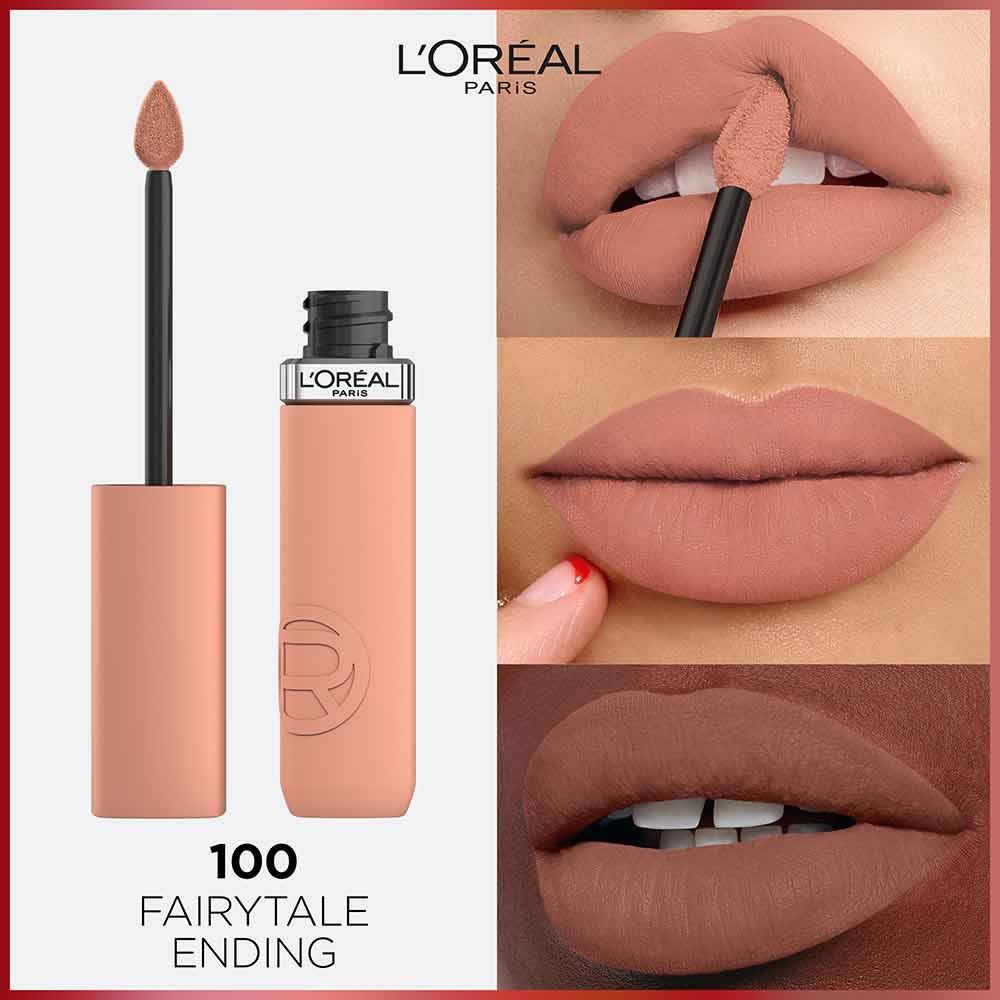 L'Oreal Matte Resistance Lip Colour 100 Fairytale Ending