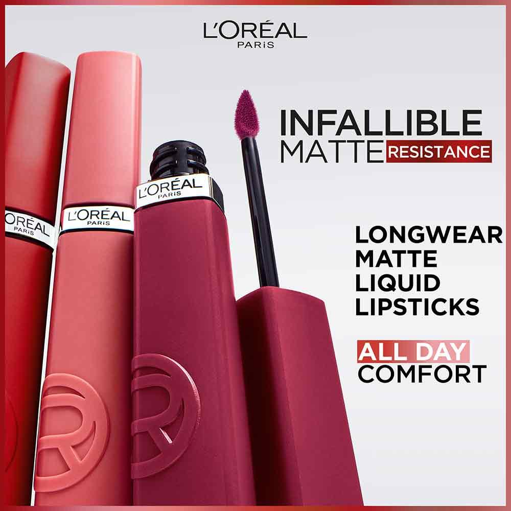 L'Oreal Matte Resistance Lip Colour 100 Fairytale Ending