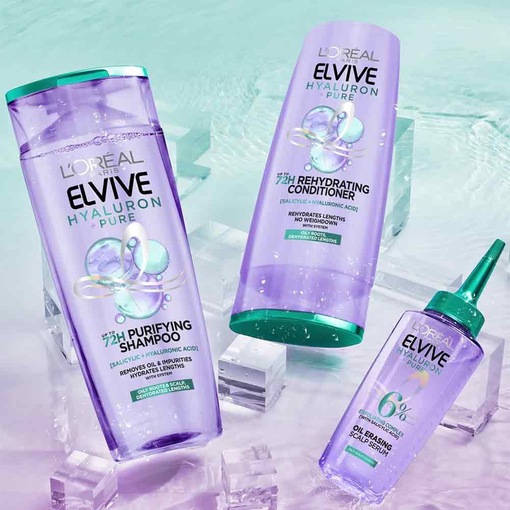 L'Oreal Elvive Hydra Pure 72h Purifying Shampoo 400ml