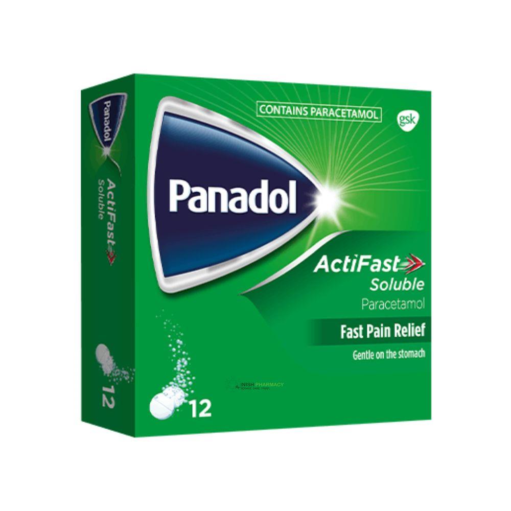 Panadol Actifast 500mg Soluble Tablets 12 Pack