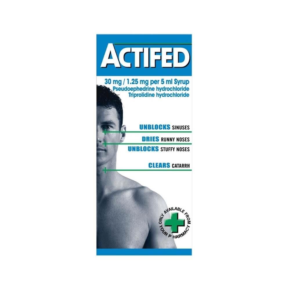 Actifed 30mg/1.25mg/5ml Syrup 100ml