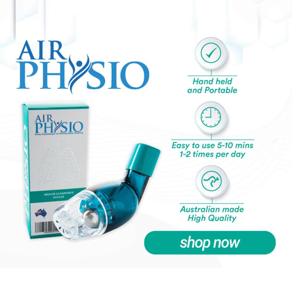 AirPhysio Mucus Clearance Device For Better Breathing - Average Lung Capacity