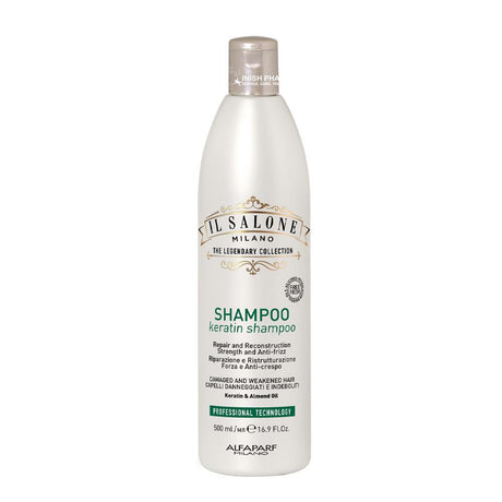 Alfaparf il Salone Keratin Shampoo 500ml – with keratin to smooth, strengthen and repair hair