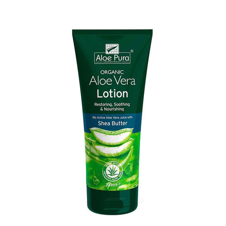 Aloe Pura Organic Aloe Vera Lotion with Shea Butter 200ml – for everyday health and wellbeing
