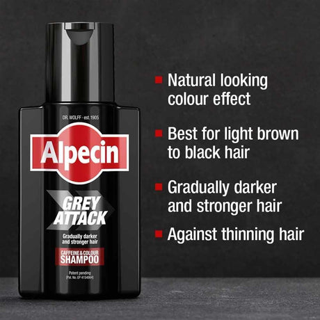 Alpecin Grey Attack Caffeine & Colour Shampoo 200ml