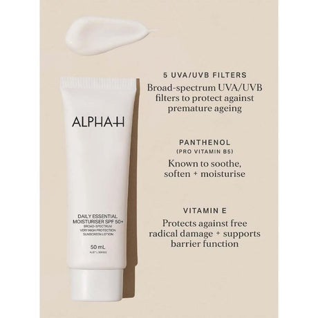 Alpha-H Daily Essential Moisturiser 50+ 50ml