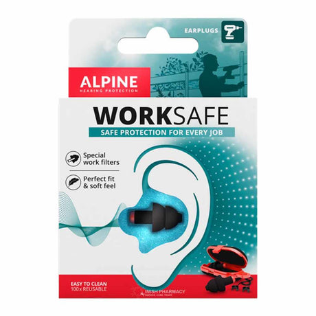 Alpine WorkSafe Earplugs – for gentle ear care and hygiene