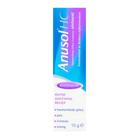 Anusol HC Ointment 15g – soothes and relieves haemorrhoid discomfort