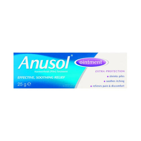Anusol Ointment 25g – soothes and relieves haemorrhoid discomfort